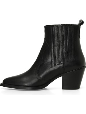 Nine West Vılla 4pr Siyah Kadın Kovboy Bot