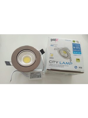 Goldx ZE-492 Led Spot (Sn WH) 5W Cob LED 6000K