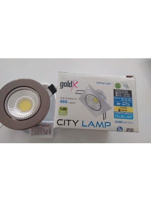 Goldx ZE-492 Led Spot (Sn WH) 5W Cob LED 6000K