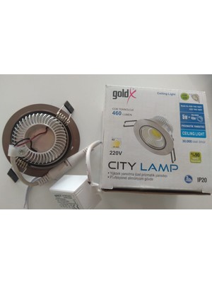 Goldx ZE-492 Led Spot (Sn WH) 5W Cob LED 6000K