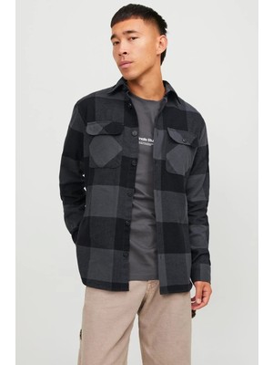 Jack & Jones Erkek  Rahat Kalıplı Ceket - Gri