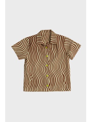 Beverly Hills Polo Club Erkek Çocuk Desenli Kısa Kol Gömlek Günlük Stil Desenli Renk