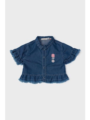 GB Baby Bg Store Kız Bebek Denim Eşofman Üstü