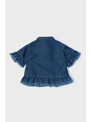 GB Baby Bg Store Kız Bebek Denim Eşofman Üstü