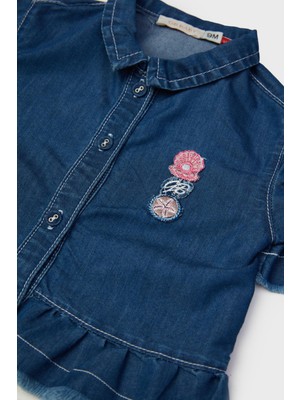 GB Baby Bg Store Kız Bebek Denim Eşofman Üstü