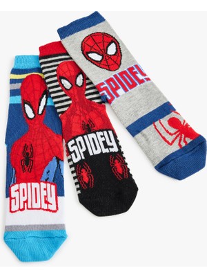 Koton Soket Çorap Seti 3'lü Spiderman Lisanslı