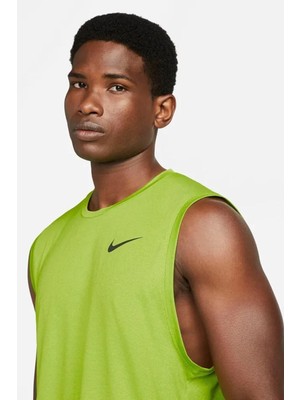 Nike Dri Fit Men Sports Tank Top Erkek Spor Atlet Yeşil