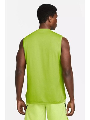 Nike Dri Fit Men Sports Tank Top Erkek Spor Atlet Yeşil