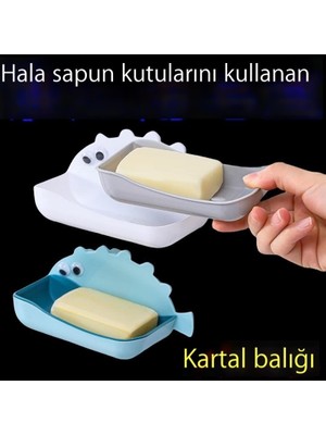 Hi Stores Kirpi Sabunu Kutusu Sabun Kutusu Sevimli Delikli Duvara Monte Vantuz Ev Banyo Tuvalet Drenaj Rafı (Yurt Dışından)