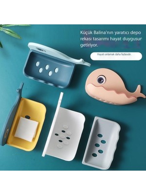 Hi Stores Sabun Kutusu Sabun Kutusu Sevimli Yumruk Içermeyen Duvara Monte Vantuz Ev Banyo Tuvalet Drenaj Rafı (Yurt Dışından)