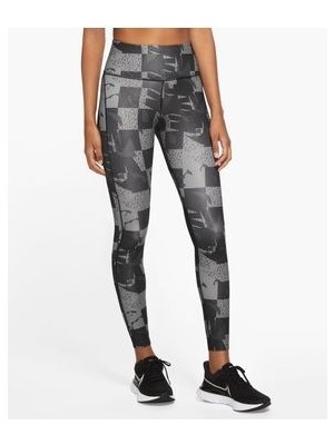 Nike Dri-Fit Epic Fast Graphic Mid-Rise Running Kadın Tayt DQ6310-010