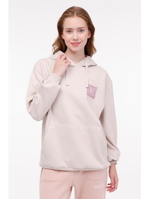 Lumberjack CW60142-025 I23 Bej Kadın Sweatshirt