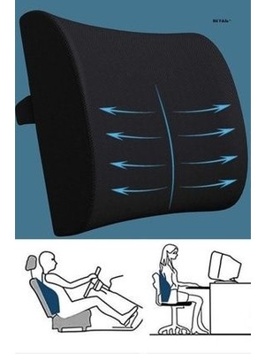 Viscomina Bel Minderi Sırt Destekleyici Visko Dolgu Pamuklu Dış Materyal ile Ergonomik Tasarım