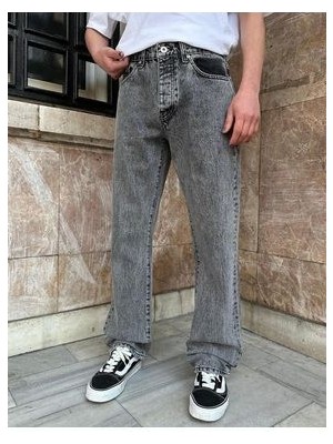 Butik Karaca Erkek Loose Fit Baggy Fly Butter Jeans Yan Aka Cepli