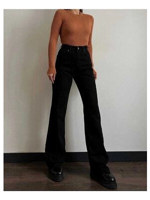 Bycukurovafrango Kadın Yüksek Bel Salaş Paça Pantolon Palazzo Model 2024