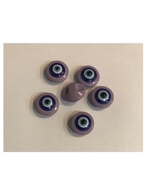 öztürk Şeffaf Bebe Nazar Düğmesi. 1.4cm 6'lı Paket