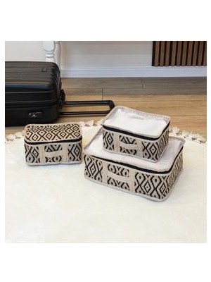 Forsace Bohe 3'lü Bavul Içi Düzenleyici Seyahat Çantası Organizer