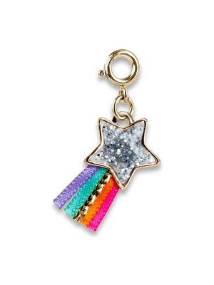 Charm It Gold Glitter Shooting Star Charm