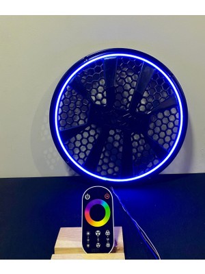 Bi Moda 30 CM RGB Neon Işıklı Kumandalı Bas Subwoofer Ve Midrange Hoparlör Kapağı 1 Adet