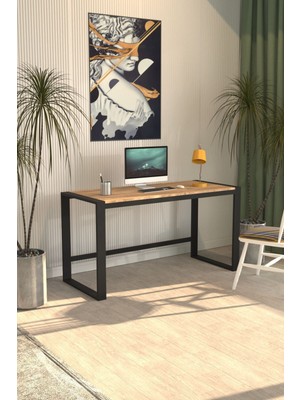 Dekopratik Marsilya Çalışma Masası Bilgisayar Masası Ofis Masası 122x55 Atlantik Çam
