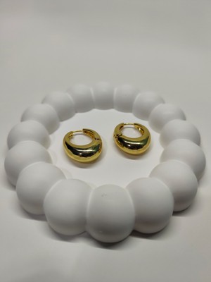 Chen Jewelry-Accessories Paslanmaz Çelik Oval Küpe