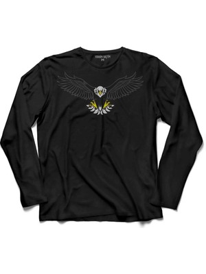 Kendim Seçtim Black Eagle Kara Kartal Şampiyon Uzun Kollu T-Shirt