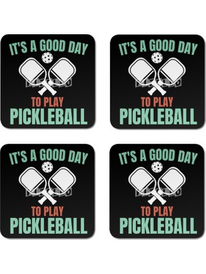 Fizello It's A Good Day To Play Pickleball Funny Pickleball Bardak Altlığı