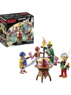 Asterix 71269 Pyradonis'in Zehirli Pastası, Asterix, Kleopatra Nın Çeşnicisi ve Pyradonis ve Yardımcısı Schraubzieris, 5 Yaşından Büyük Çocuklar Için Oyuncak