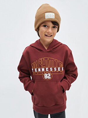 LC Waikiki Lcw Kids Baskılı Uzun Kollu Erkek Çocuk Hoodie