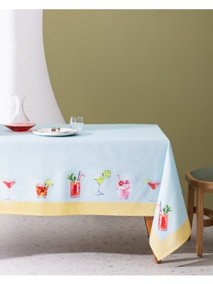 Madame Coco Vienne Masa Örtüsü - 150X250 cm Renkli