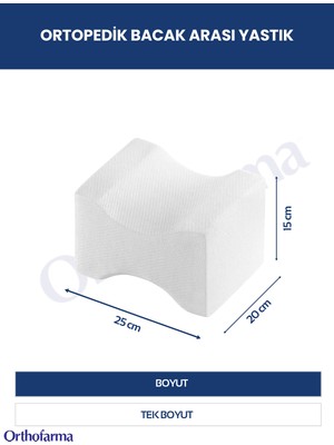 Orthofarma Visco Bacak Arası Yastığı. Bel, Kalça, Diz ve Bilek Için Destekleyici Yastık. Hamileler Için Bacak Yastığı