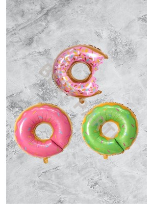 Rönesans Parti Donut 3'Lü Folyo Balon Seti