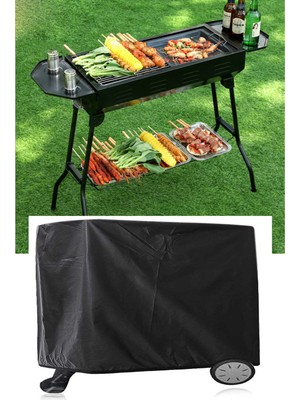 Nurnivus Griller Barbekü Su Geçirmez Mangal Koruma Örtüsü Bahçe Balkon Mobilya Mangal Koruma Kılıfı 80X60X100