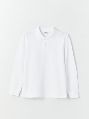Lcw Polo Yaka Basic Uzun Kollu Erkek Çocuk Tişört