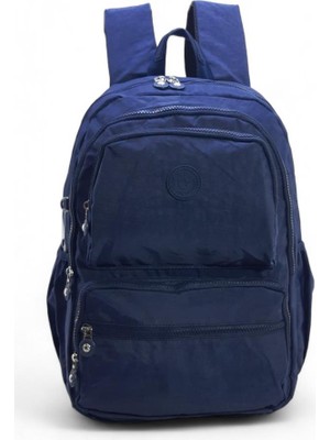 Baginn Klinkır Kumaş Lise Ortaokul Üniversite Sırt Çantası Çok Cepli Goril Anahtarlık Hediyeli!