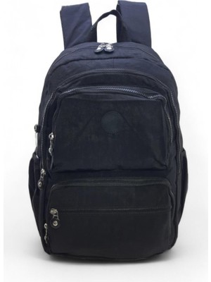 Baginn Klinkır Kumaş Lise Ortaokul Üniversite Sırt Çantası Çok Cepli Goril Anahtarlık Hediyeli!