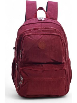 Baginn Klinkır Kumaş Lise Ortaokul Üniversite Sırt Çantası Çok Cepli Goril Anahtarlık Hediyeli!