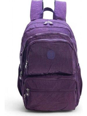 Baginn Klinkır Kumaş Lise Ortaokul Üniversite Sırt Çantası Çok Cepli Goril Anahtarlık Hediyeli!