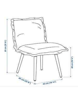 Ikea Klınten Döşemeli Sandalye Açık Bej