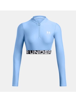 Under Armour Kadın Ua Heatgear Rib 1/4 Fermuarlı Uzun Kollu Tişört 1388692-001