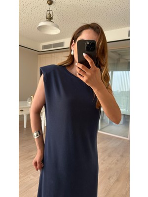 Pelin Yıldız Butik Lindon Vatkalı Modal Kumaş Uzun Elbise