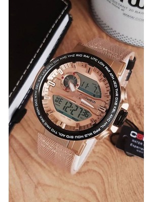 Comwatch Erkek Spor Kol Saati Analog & Dijital Fonksiyon Takvim Kronometre LED Işık Alarm Fonksiyonları Aktif Çalışır