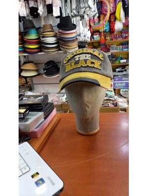 Salar Ticaret Eskitme Şapka Retro Pamuklu Beyzbol Kep Nakışlı 58-60 cm Kahve