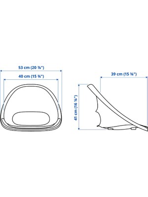 Ikea Eldberget Çalışma Sandalyesi Üstü (TAKIM DEĞİL!!! SADECE SANDALYE ÜSTÜ.)