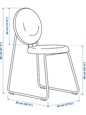 Ikea Manhult Sandalye Sarı