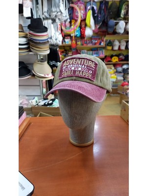 Salar Ticaret Eskitme Şapka Pamuklu Retro Betzbol Kep 58-60 cm Bej