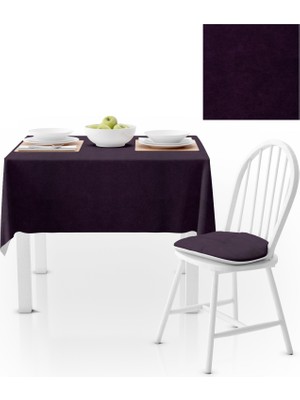 BenimOl Mor Düz Renk Masa Örtüsü 140x220