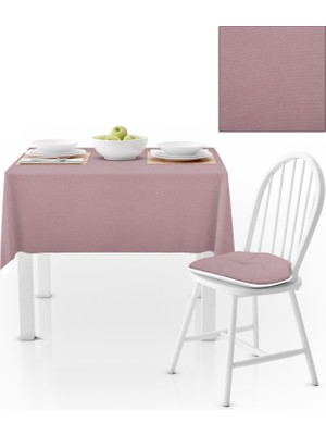 BenimOl Pudra Pembe Düz Renk Masa Örtüsü 140x260