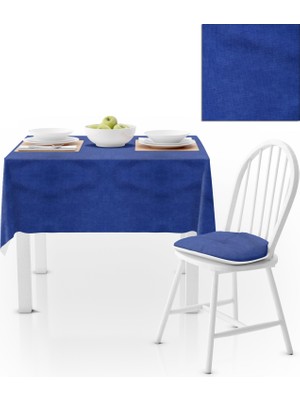 BenimOl Saks Mavi Düz Renk Masa Örtüsü 140x260