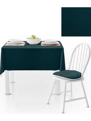 BenimOl Petrol Düz Renk Masa Örtüsü 140x180
